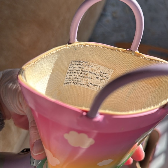 Wonder Nation Unicorn Girl's Rubber Rain Boots - Size 9/10 - Picture 8 of 8